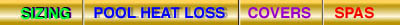 Pool Heat Loss Menu Bar
